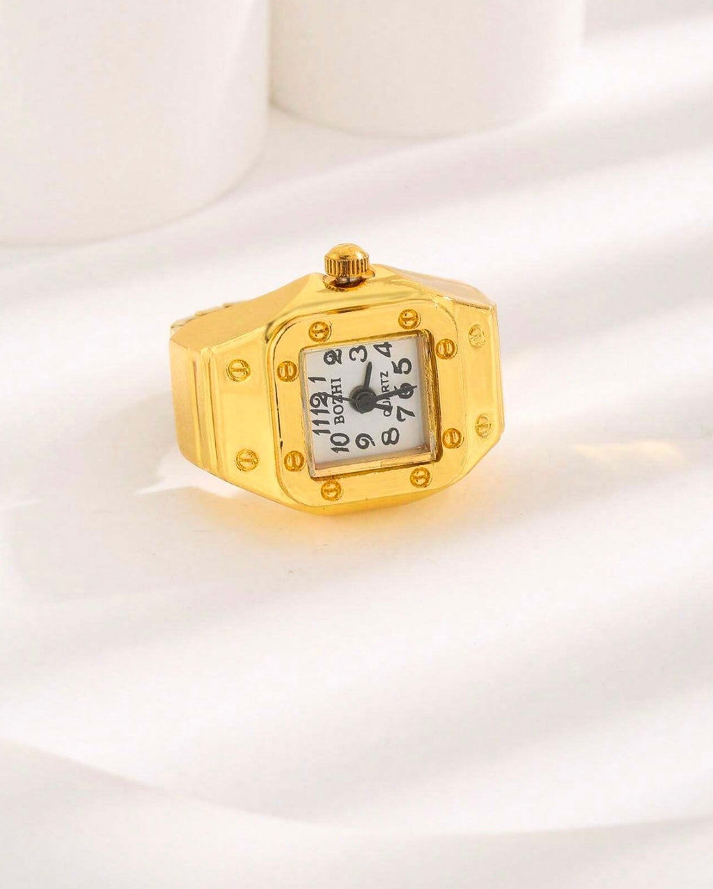 Square Face Ring Watch