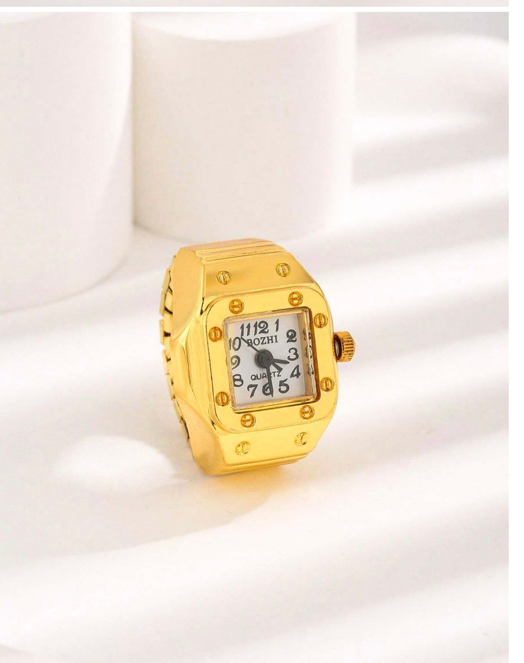 Square Face Ring Watch