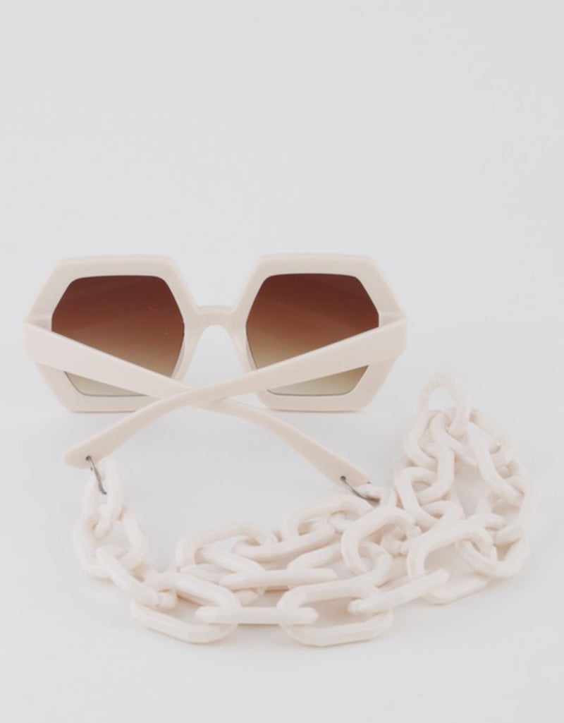 Chain Reaction Sunnies (Creamy)