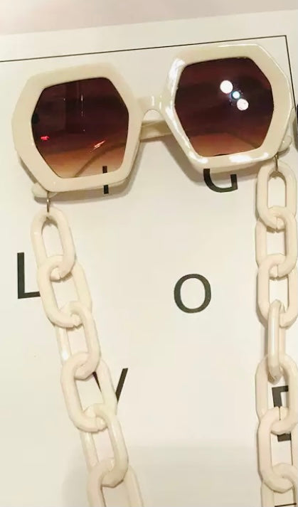 Chain Reaction Sunnies (Creamy)