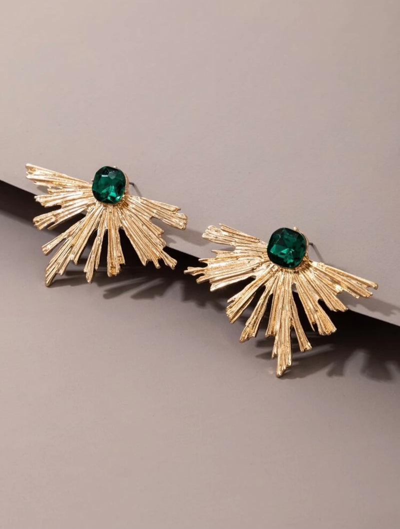 Verde Fan Earrings