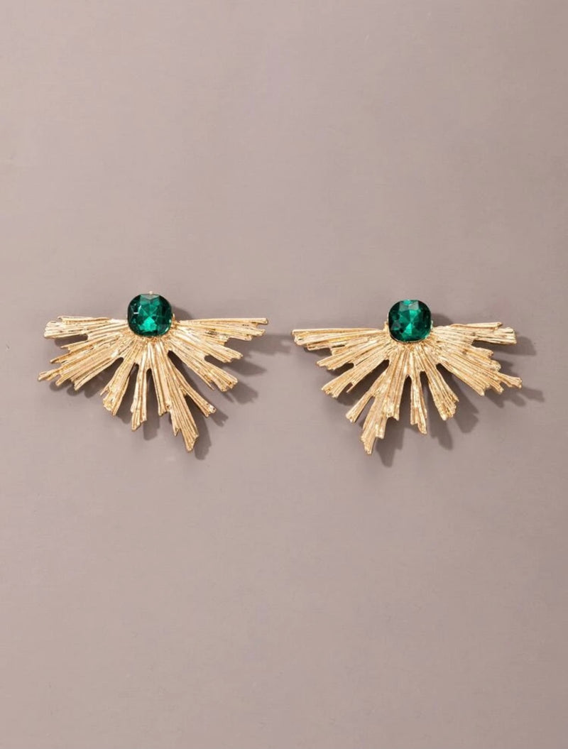 Verde Fan Earrings