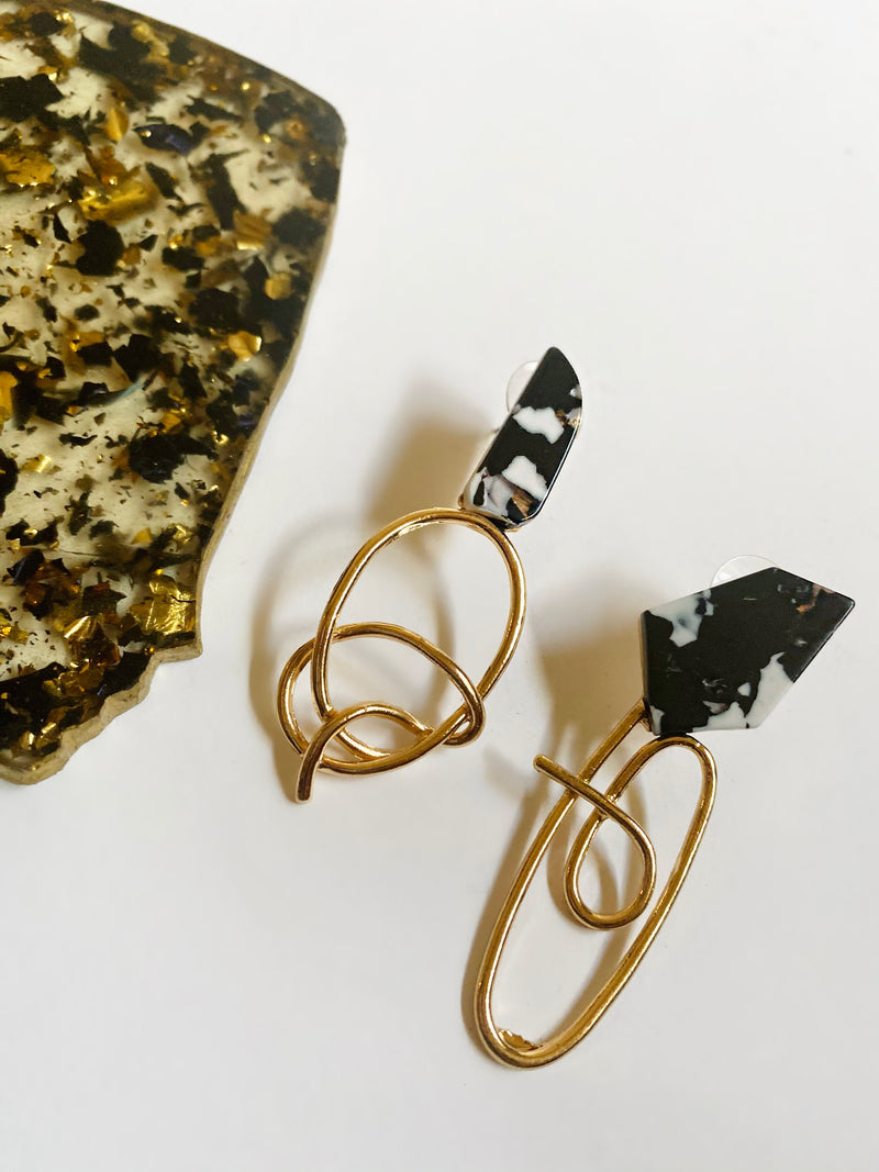 Marble Me Earrings